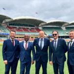 Brett Lee Instagram - Let’s go… @brianlaraofficial @kerryokeefeofficial @b.haddin & Junior @foxcricket @foxsportsaus