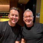 Brett Lee Instagram - Off to mumbai for the @iplt20 @officialjiocinema Always nice to bump into this legend 🎶 @jimmybarnesofficial #musicroyalty