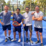 Brett Lee Instagram – Padel may get us competitive but post game, reactions are quite the same — only smiles to have spent all that energy 
💪🏻🥎 Swipe to see ⏭️

Had a great session of Padel with everyone and big thanks to @suhailchandhok and @willingdonsportsclub for making it happen! 🙌🏻

#padel #padelfitness #fitness #mumbai #workout