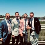 Brett Lee Instagram – Thanks to @australianturfclub for hosting us today. Such an incredible atmosphere trackside. #SydneyEverestCarnival #WhereStoriesAreMade 
#BigDance