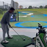 Brett Lee Instagram - Had fun hitting a few big bombs today. My youngster @prestonlee.1 flogged my driver and out drove me 😆⛳️ @callawaygolfaus #boom 💥 #thekidcanplay