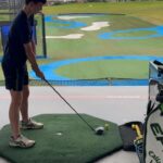Brett Lee Instagram - Had fun hitting a few big bombs today. My youngster @prestonlee.1 flogged my driver and out drove me 😆⛳️ @callawaygolfaus #boom 💥 #thekidcanplay