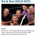 Brett Lee Instagram - We are back! It’s been a long time between drinks but Six and Out are back in full swing tonight @hardysbayclub ! Can’t wait 🎶 🍷🏏