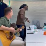 Brett Lee Instagram - Gayle-Lee with the collaboration 🎶 😁 #HappyEaster 🔥🙏🏿