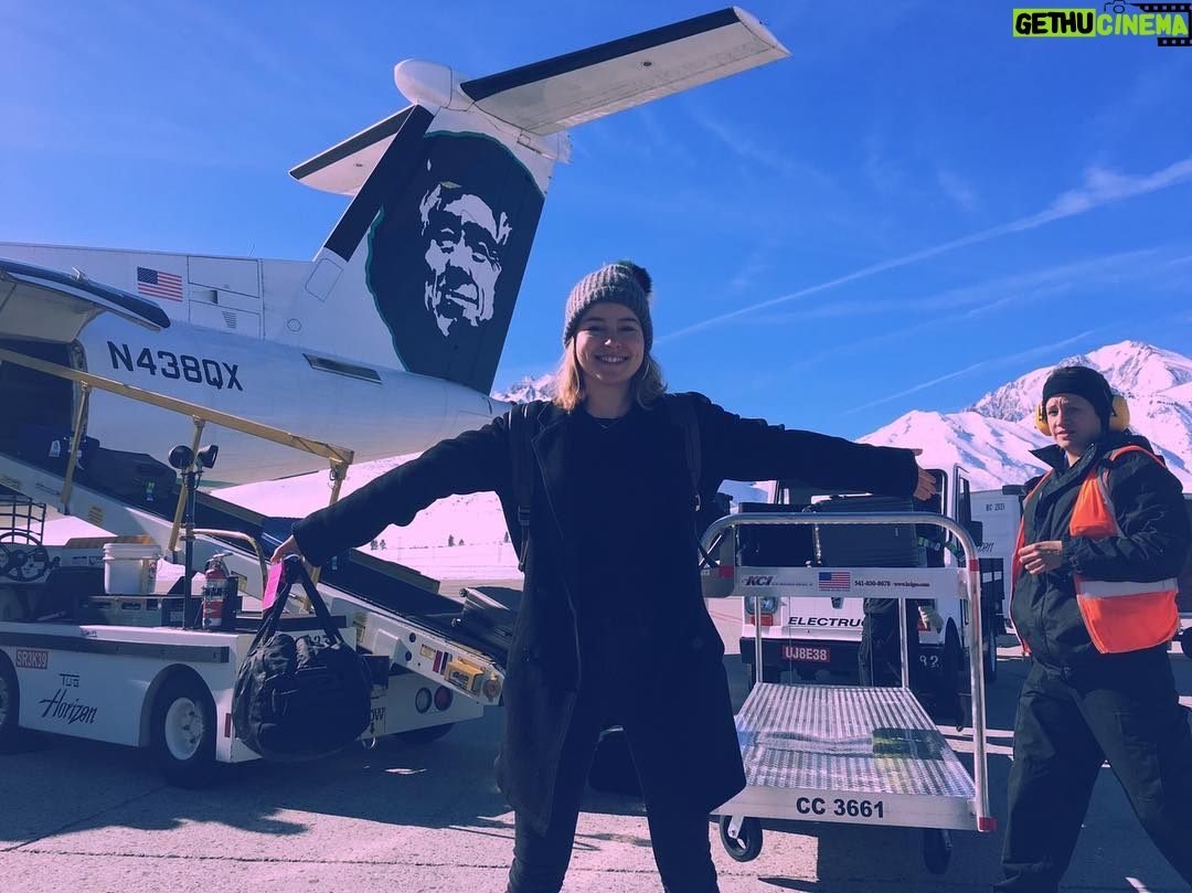 Bridgit Mendler Instagram - First day on location for Thin Ice! Can't believe these mountains of snow are a one hour flight away from Los Angeles. Lez make some snow angelz booyaaaa