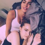 Bridgit Mendler Instagram - Sleepy buddies after full day shoot Atlantis @pongypal