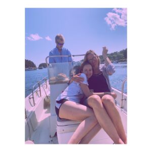 Bridgit Mendler Instagram - Give yourself permission to slow down the racing thoughts and enjoy a slice of peach pie 🌊