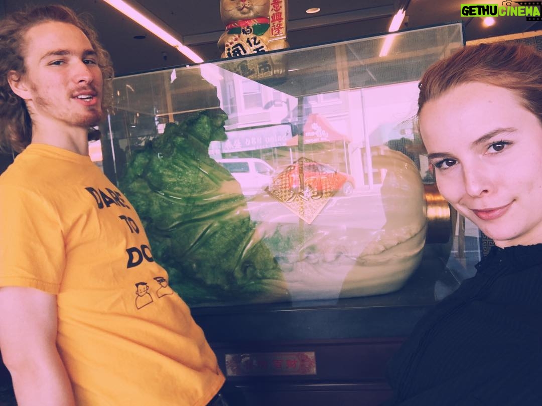 Bridgit Mendler Instagram - Siblings pose with the infamous lettuce