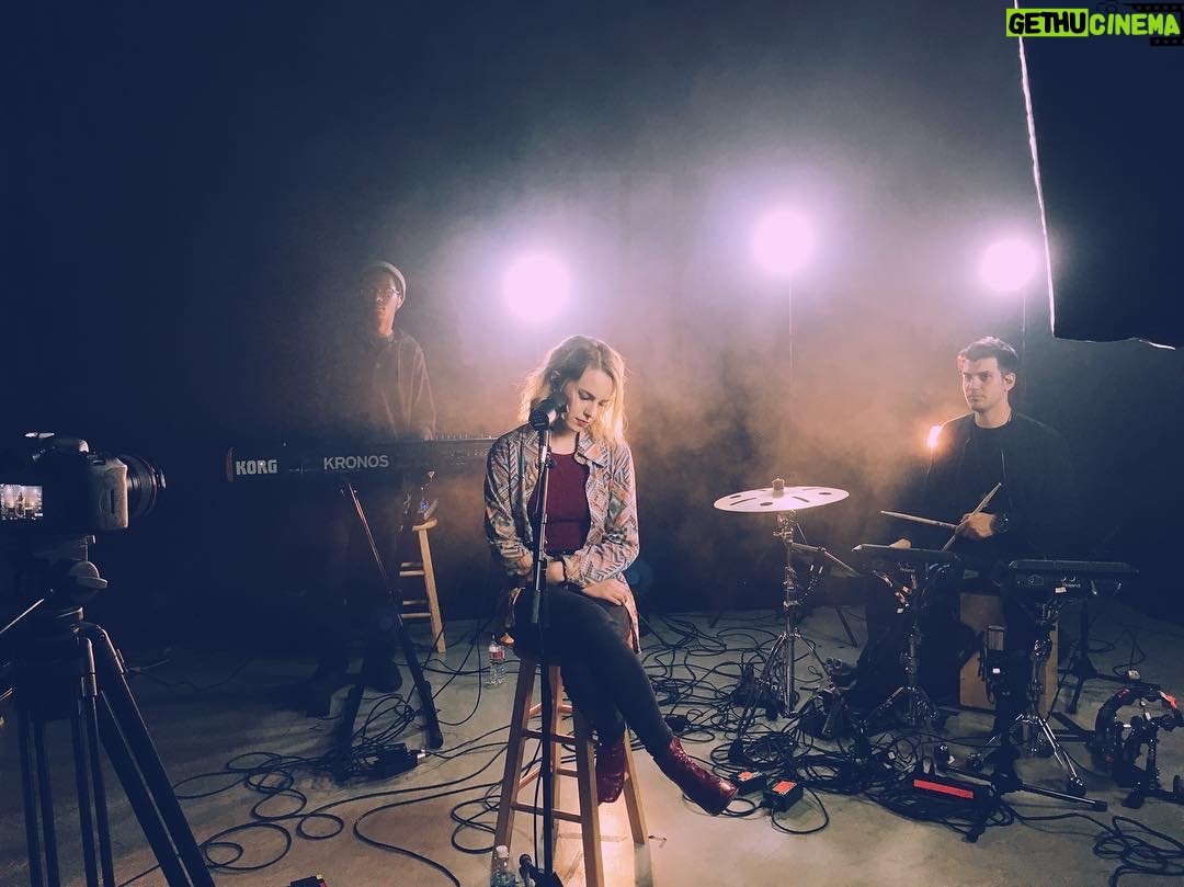 Bridgit Mendler Instagram - Back to vibing with the guys at @idobiradio