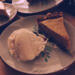 Bridgit Mendler Instagram - Pumpkin chiffon with gingersnap cheerio crust THANKFUL FOR FAMILY AND FOOD 🎉💜🎉💜