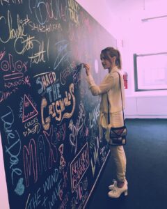 Bridgit Mendler Instagram - Vandalism @shazam