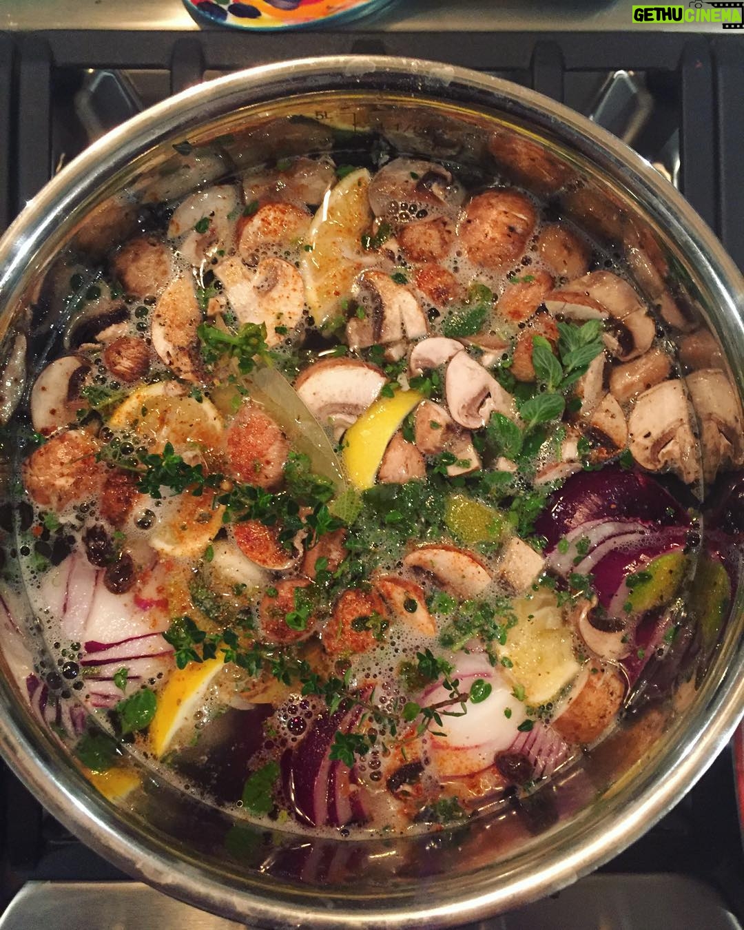 Bridgit Mendler Instagram - Saturday night soup makin