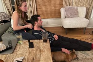 Britt Robertson Instagram - Happy Birthday Paul Floyd!! The sweetest man in my world. A guy who lets me braid his hair, the curliest of Sues, a football maniac, an absolute family man (dogs and humans alike), a lover of Cracker Barrel and beige foods, the leader of my tribe, a messy mucky pup, who never stops playing with me (or Clyde). My forever Christmas companion. Please never stop quoting the Titanic. I didn’t understand how fun life could be until I met you. Love you so much @likefloyd23 ❤️