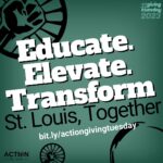 Brittany Packnett Instagram - hey fam— @kidnoble and I are honored to provide $500 in matching donations today to @actionstl. Y’all know how I feel about the home team: so many of the movements we have experienced in the last few years set their strategic direction and shared values on the streets of #Ferguson. @actionstl is the legacy of that work, winning critical fights on everything from abolition to health care and electoral justice. They’ve set a blueprint for what’s possible—and lots of us are matching $500 today so give, give, give!! You can do so at bit.ly/actiongivingtuesday 🫶🏾✊🏾 #GivingTuesday
