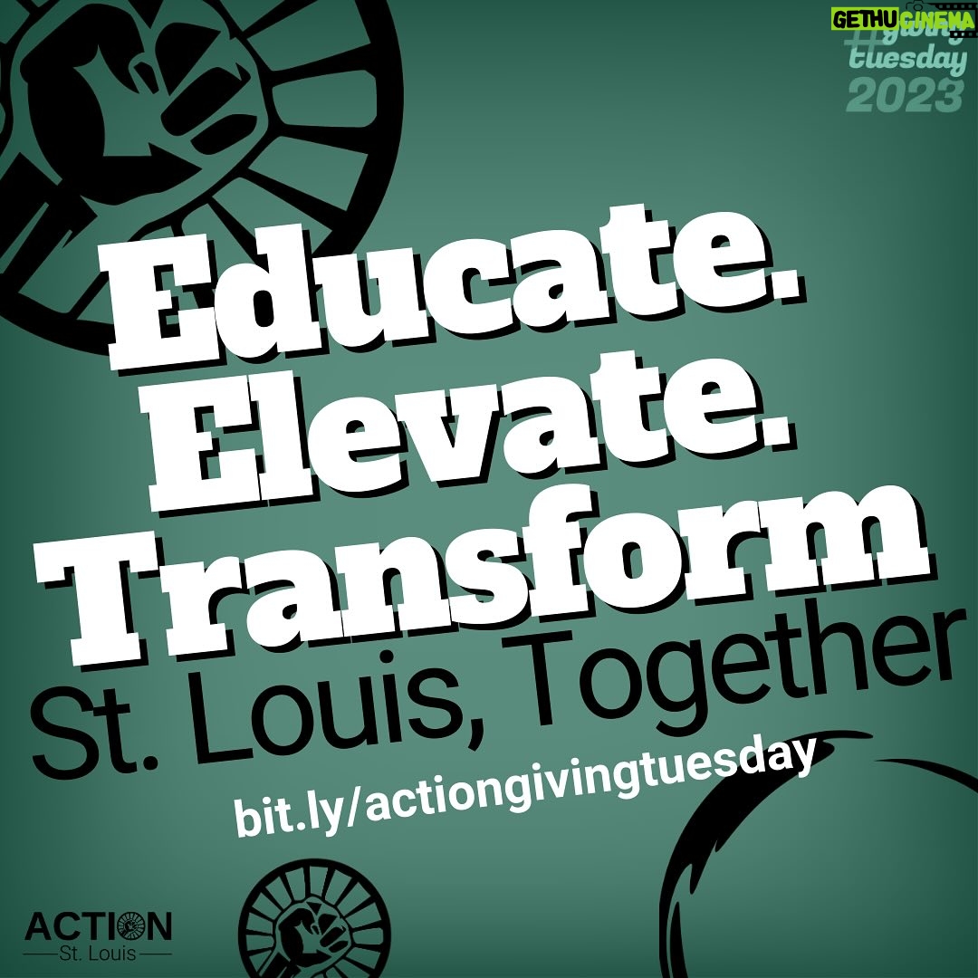 Brittany Packnett Instagram - hey fam— @kidnoble and I are honored to provide $500 in matching donations today to @actionstl. Y’all know how I feel about the home team: so many of the movements we have experienced in the last few years set their strategic direction and shared values on the streets of #Ferguson. @actionstl is the legacy of that work, winning critical fights on everything from abolition to health care and electoral justice. They’ve set a blueprint for what’s possible—and lots of us are matching $500 today so give, give, give!! You can do so at bit.ly/actiongivingtuesday 🫶🏾✊🏾 #GivingTuesday