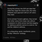 Brittany Packnett Instagram – Katie Britt is going to be parodied on #SNL and that’ll only make her audience love her more. She bugged *me* cause she was lying thru her teeth and sounded like Chelsea crying to Jimmy but I’m not her intended audience.

The “traditional wives” they want to organize are a direct response to DeSantis’ fails and the pro-abortion women’s wave. 

The GOP messaging strategy has shifted and it’s scary.  And I hope we’re paying attention. Don’t be fooled. #SOTU #SOTUResponse
