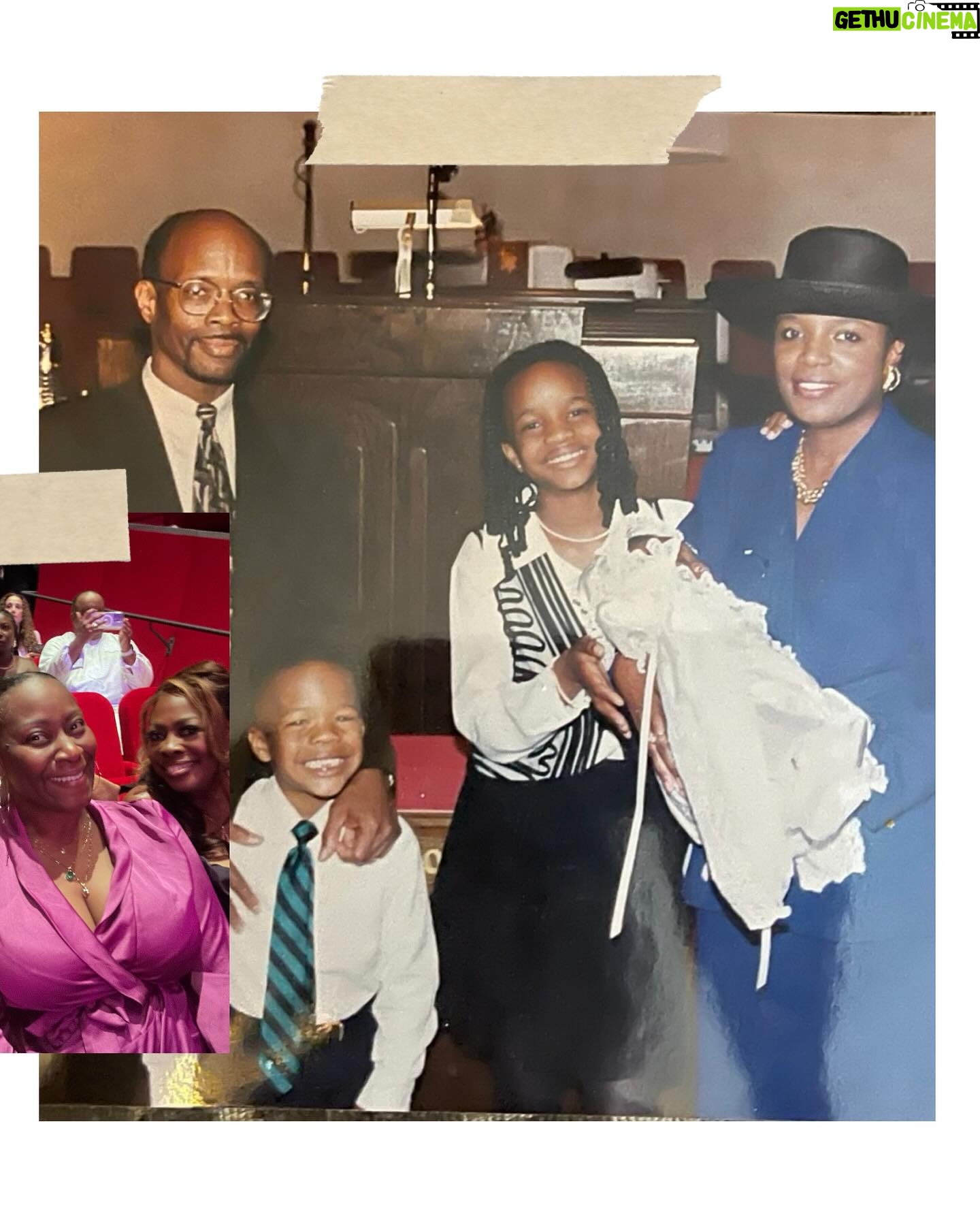 Brittany Packnett Instagram - purple is royalty. of all the days of Black church pomp and circumstance, the years the auxiliary selected purple for the theme were always my favorite. the scripture would always be about our royal posture as children of the King. My daddy wore a purple velvet robe sometimes. My mother has a closet full of purple First Lady suits with hats to match. A Purple Sunday was a regal Sunday. A grand Sunday. A very very Black Sunday, indeed. It is why, through every iteration, from Alice Walker’s earth-shifting novel, to the film that made @oprah & @whoopigoldberg movie stars, to the musical that made tears well, to this new, old, stunningly beautiful take by our friend @blitzambassador, to those Purple Sundays of celebration, I have always loved the color purple and The Color Purple. If it “pisses God off if you walk by the color purple in a field and don’t notice it,” then it has to anger Him when Black folks aren’t seen in the fullness of our royalty. Even in our most destitute of times, when the world is cruel and a sister’s strength is all we can rely on, when the fist of oppression keeps pounding so hard a man must seek redemption instead of transferred harm, when our stories go unheard and our voices are silenced… We Royalty. Thank you @jotakaeaddy for making sure our crowns are seen. Thank you @daniebb3 for showing that our gifts are worth more than gold. Thank you @tasiasword for fixing Celie’s crown and ours. Thank you @Oprah and Ms. Walker for making sure the ground we walk is always fitting of our nobility. Thank you @amberjmike for still being here 🫶🏾. Thank you to my 39 years for giving me a body I love and @hanifa for helping me feel my most regal yet. And thank you to the beautiful family that gathered last night to support our visions on screen and off. My heart needed yesterday desperately. “And us so happy. Matter of fact, I think this the youngest us ever felt. Amen.” -aw. 1982.