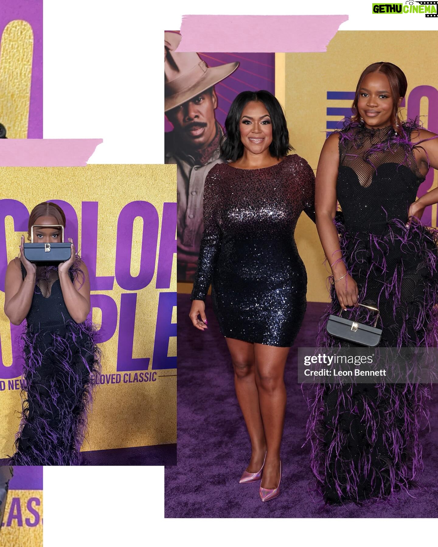 Brittany Packnett Instagram - purple is royalty. of all the days of Black church pomp and circumstance, the years the auxiliary selected purple for the theme were always my favorite. the scripture would always be about our royal posture as children of the King. My daddy wore a purple velvet robe sometimes. My mother has a closet full of purple First Lady suits with hats to match. A Purple Sunday was a regal Sunday. A grand Sunday. A very very Black Sunday, indeed. It is why, through every iteration, from Alice Walker’s earth-shifting novel, to the film that made @oprah & @whoopigoldberg movie stars, to the musical that made tears well, to this new, old, stunningly beautiful take by our friend @blitzambassador, to those Purple Sundays of celebration, I have always loved the color purple and The Color Purple. If it “pisses God off if you walk by the color purple in a field and don’t notice it,” then it has to anger Him when Black folks aren’t seen in the fullness of our royalty. Even in our most destitute of times, when the world is cruel and a sister’s strength is all we can rely on, when the fist of oppression keeps pounding so hard a man must seek redemption instead of transferred harm, when our stories go unheard and our voices are silenced… We Royalty. Thank you @jotakaeaddy for making sure our crowns are seen. Thank you @daniebb3 for showing that our gifts are worth more than gold. Thank you @tasiasword for fixing Celie’s crown and ours. Thank you @Oprah and Ms. Walker for making sure the ground we walk is always fitting of our nobility. Thank you @amberjmike for still being here 🫶🏾. Thank you to my 39 years for giving me a body I love and @hanifa for helping me feel my most regal yet. And thank you to the beautiful family that gathered last night to support our visions on screen and off. My heart needed yesterday desperately. “And us so happy. Matter of fact, I think this the youngest us ever felt. Amen.” -aw. 1982.