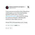 Brittany Packnett Instagram - @speakermccarthy I hope you know we can see you. AND @repmattgaetz of FL. AND @mattformontana OF MT. AND @reptimburchett of TN. AND @realannapaulina of FL. AND @rep.elicrane of AZ. AND @repandyogles of TN. AND @andybiggsaz of AZ. AND @repdanbishop of NC. AND @repwph of TX. AND @repcorymills of FL. And more than that: the God in whom you claim to believe can see you, too. So can the women and children on WIC, families w section 8, farmers, the people of the military, air traffic controllers and the federal workers who have to lose their paychecks while you keep yours. And we won’t forget come election time. (One correction: while inflation is higher now than 7 years of the last 10, it’s not the highest in the last decade. Added the source and tagged who shared it on the original thread on Twitter!)