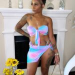 Brittney Bee Starr Williams Instagram - Happy Monday 💜 Get this 3 piece outfit from @eleven22online 🤑