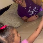 Brittney Bee Starr Williams Instagram - 😂😂😂😂 pretending it’s boo boo on Layla but it’s chocolate 😂😂😂 she told her granny and sister on me 😂😂. @mspleshette1010