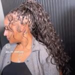 Brittney Bee Starr Williams Instagram - Babyyyyyyy my girl stay killing these braids 😍😍😍😍 Want this look follow and book my girl @allure_diorplush for this look ! Also I’m using 3.5 bundles of @sheshappyhair to make this look full ,bouncy, human 🖤🖤🖤🖤 Braids @allure_diorplush Bundles @sheshappyhair