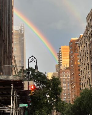 Brooke Shields Instagram - A double rainbow over nyc this evening ❤️ 
May we never forget all those who we lost and all those who lost loved ones on this day 22 years ago
