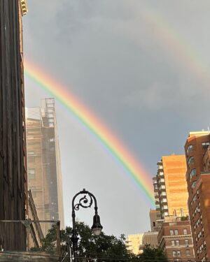 Brooke Shields Instagram - A double rainbow over nyc this evening ❤️ 
May we never forget all those who we lost and all those who lost loved ones on this day 22 years ago