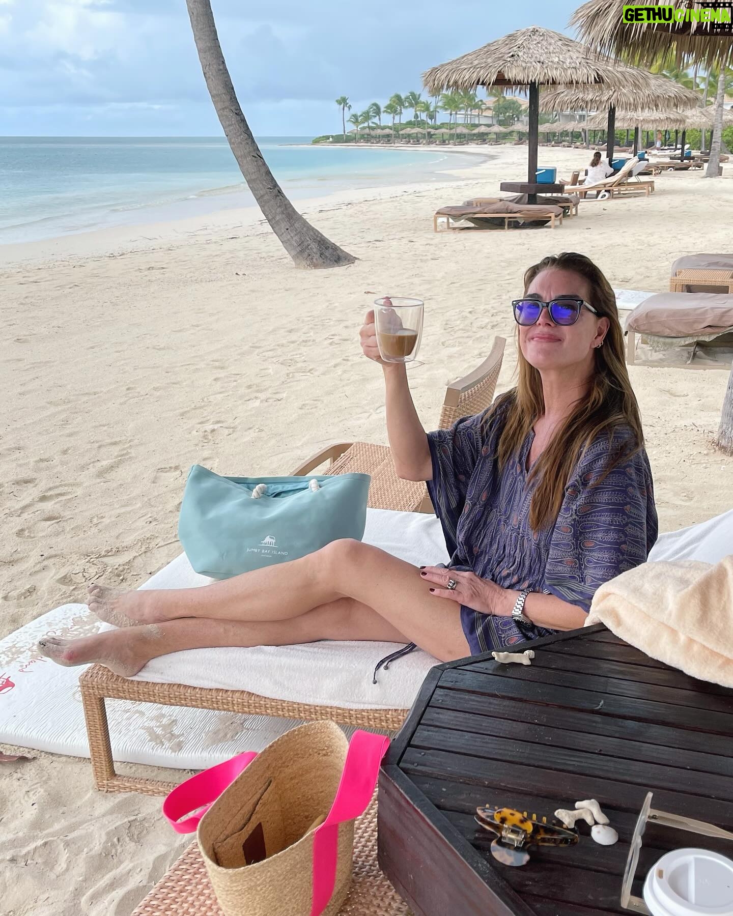 Brooke Shields Instagram - Would recommend @jumbybayresort #JumbyBayIsland in Antigua in a heartbeat - had the most beautiful and loveliest few days!! ποΈπΊπ