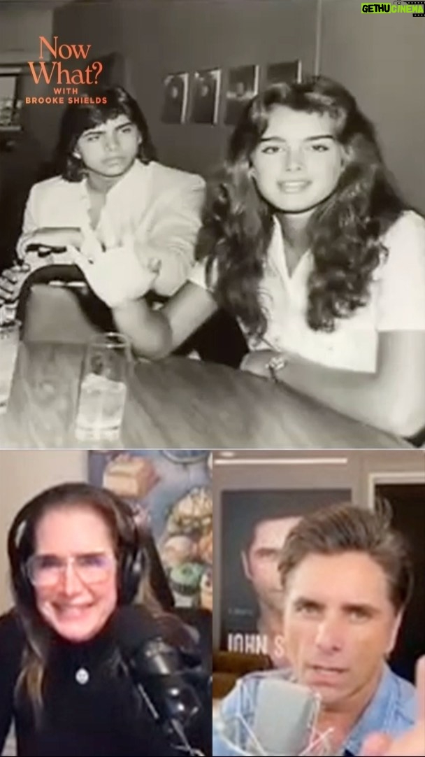 Brooke Shields Instagram - I absolutely loved catching up with @johnstamos on this brand new episode of #NowWhat? with Brooke Shields! 🧡 I can’t congratulate him enough on the tremendous success of his new memoir. Listen to our conversation on the @iheartradio app or wherever you get your podcasts.