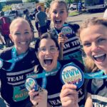 Brooklyn Decker Instagram – First half marathon of my 36th year! 

1. Medals were earned
2. Happy tears were shed
3. Tandem bikes were present
4. Shots were handed out at mile 10
4. Shots were taken at mile 10
5. Finish lines were crossed 
6. Finish lines were crossed much earlier than ours 
7. We had the best damn cheering section in town that made all the difference in the world. We were counting down the miles to see our crew. It brought tears to my eyes. Love you goobers. 🥹

Finish line pics by @paulslittle and boy was I glad to see his face at the end!
