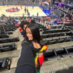 Brooklyn Queen Instagram – we don’t really need the tickets, yea dey treat me like Da owner 🏀😮‍💨 #bmb #lmg
