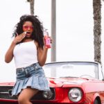 Brooklyn Queen Instagram - Cruisin’ with Hollywood’s Original & Big Brook the QUEEN 🍒👑✨ 📸 by @baravniflix & @elladurmancolor #hollywoodsoriginal #shirleytemple #pressuremakesdiamonds #sodapop #shirleytemplesoda #beoriginal #shirleytemples #portland #portlandfood #hollywood #classicsoda #cherrysoda #grenadine #canesugar #drinkstagram #orcabeverage #nostalgia #pinkbubbles #cherryontop #bottlecap #icecold #pdx #diamondsareforever #queenofpop #brooklynqueen #lobelmusicgroup #LMG #bmb #weworking