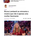 Bruna Lombardi Instagram - Foi uma das mais belas surpresas ler esse generosíssimo texto da Joyce Pascowitch, que é uma mulher que eu admiro muito desde sempre. Agradeço demais tudo o que ela diz e que me fez muito bem nessa manhã em que ainda estou me recuperando. Fico feliz de saber que existem pessoas atentas que acompanham nossas escolhas, os bons observadores. A Joyce sempre foi muito talentosa e refinada e fiz algumas capas de suas revistas, as mais inovadoras do mundo editorial. O lindo do passar do tempo é isso, mostrar que não existe distância para quem continua próximo. Muito obrigada por suas palavras, Joyce. @uolnoticias @splash_uol @joycepascowitch