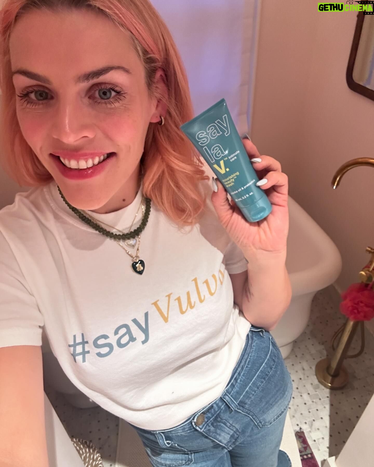 Busy Philipps Instagram - I’m partnering with say la V. to empower women to #sayVulv4 and to take care of their vulv4 the right way. Here’s why: 🧼your vulv4 (everything external) is not your vagin4 (internal canal) 🧼your vulv4 is not self-cleaning (but your vagin4 is) 🧼your vulv4 has sweat glands, just like your armpits 🧼your vulv4 needs skincare just like your face say la V. is changing the game with pH balanced, prebiotic skincare for the vulv4. All say la V. products are gyno and derm tested, clean, plant-based, and made without artificial fragrances. My fav product is the nourishing Veauty wash that combines prebiotics with gently dissolving jojoba beads to mimic your skin’s natural moisture. Makes my vulv4 feel soft, fresh and nourished. It’s basically like a facial for your vulv4. Grab say la V. at www.trysaylav.com or on Amazon. #ad #sayVulv4 #saylav