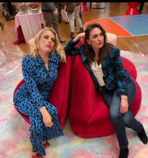 Busy Philipps Instagram - Truly it’s been really really REALLY nice to see and hear people’s reactions to finding and watching Girls5eva these last few weeks(THANK YOU💕) We obviously LOVE making the show and have all our fingers crossed for more! UNTIL THEN, here are a few more of my favorite BTS from this season- a lot of dressing room mirror selfies because our wardrobe, hair and makeup teams all CRUSHED IT BEYOND! @heme_style  @yanceyedwards  @anettelianwilliams  LOVE YOU!!!! 
Also this song is such a banger and makes me lol 💗💅🏼

But real talk(real talk) have you watched Girls5Eva on @netflix yet?