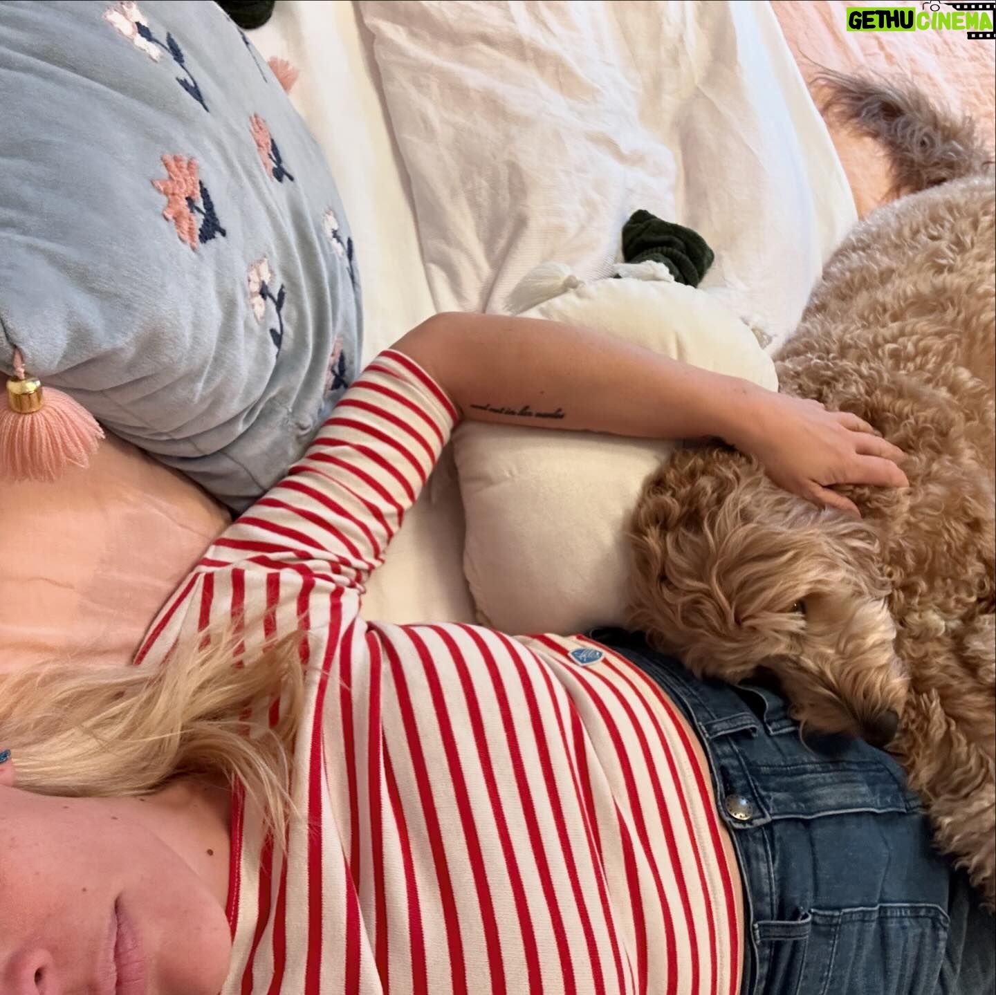 Busy Philipps Instagram - To be fair, most of the time when i post a question on any social media, someone tells me it’s probably perimenopause. JUST GLAD THIS TIME IT WAS UNDENIABLY NOT🤷♀️ Anyway, after all the excitement, Gina spent the rest of the day EXHAUSTED. Wild(end of) times to be alive!