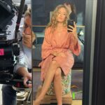 Élodie Fontan Instagram - 🎬🎥🤫 Qui dit journée détente Dit Tournage en peignoir 😎😁 #Alibi.com2