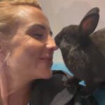 Élodie Gossuin Instagram - Quand tu rentres à la maison et que tu es même accueillie par les p’tits derniers 🩷🐰🐰 Des animaux chez vous ? Leurs p’tits noms ? 🐶🐱🐭🐹🐣