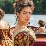 Émilie Nef Naf Instagram - « En maintes occasions, je m’interroge sur le fait que peut-être ma venue en ce monde s’est faite en une ère inopportune. Un temps où les artifices modernes tels que les réseaux n’avaient point existence, où l’amour se perpétuait éternellement. L’époque où les plumes des amants griffaient des missives enflammées, où les mélomanes s’enivraient de sonates classiques. Il est indubitable qu’une parcelle de mon être résonne pour cette ère de jadis, l’époque des élans passés. » ❤️ #bridgertonstyle #ia