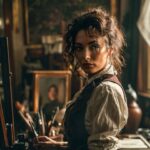 Émilie Nef Naf Instagram - « En maintes occasions, je m’interroge sur le fait que peut-être ma venue en ce monde s’est faite en une ère inopportune. Un temps où les artifices modernes tels que les réseaux n’avaient point existence, où l’amour se perpétuait éternellement. L’époque où les plumes des amants griffaient des missives enflammées, où les mélomanes s’enivraient de sonates classiques. Il est indubitable qu’une parcelle de mon être résonne pour cette ère de jadis, l’époque des élans passés. » ❤️ #bridgertonstyle #ia