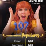 Érika Villalobos Instagram - Regresan los lunes populares a #velasdecumpleaños y con una sorpresa! Las funciones de los martes también serán populares! 😱🥳 👀Recuerda que solo serán 3 semanas de función y las entradas están volando! La extraordinaria vida de Ernestina Mirabilia te espera en el teatro! 🎭 💥Consigue tus entradas en el link de la descripción