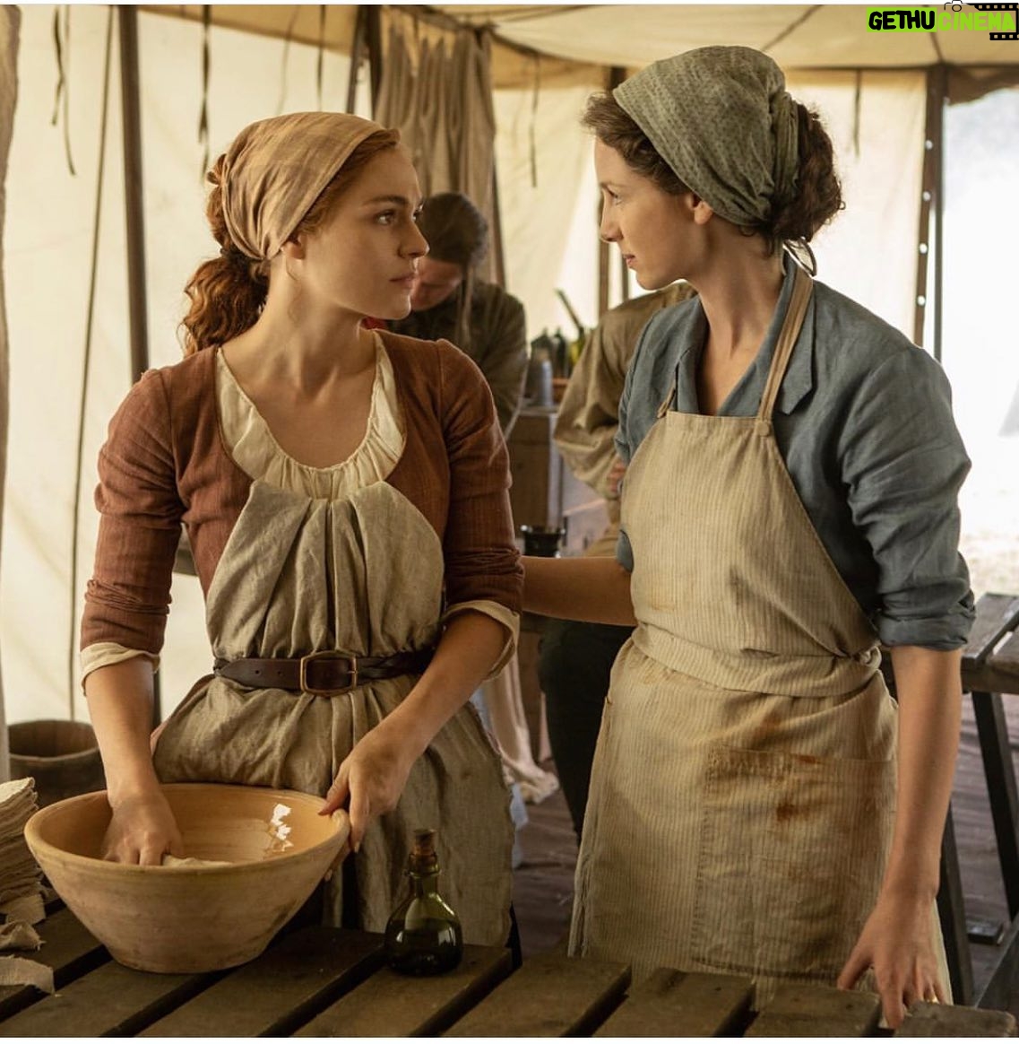 Caitríona Balfe Instagram - Ep 7 .... Can’t wait for you all to see this Ep. Brianna and Claire working together on the front lines..... @outlander_starz