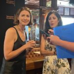 Caitríona Balfe Instagram – Thanks Austin for a fun time! Shout out to @caitrionabalfe @nightmaril for a great @outlander_starz panel at @atxfestival. ♥️💫 There may be a bts video of the two of them learning how to Tiktok… 👀 which we might release 🤷🏾‍♀️ 

Special thanks to @legwinn & @csylvia613 🍾