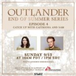 Caitríona Balfe Instagram - Tomorrow!!!!! Chats with @samheughan about all things Outlander. ❤️❤️❤️❤️