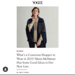 Caitríona Balfe Instagram – My incredible friend @maria_mcmanus_ has launched her sustainable stunning line.. full of beautiful investment pieces … all of which I can’t wait to get my hands on. Style with a conscience 🖤🖤🖤🖤
