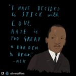 Caitríona Balfe Instagram – Reposted from @oliverjeffers  Words to live by on this Martin Luther King Day and every day. ❤️
