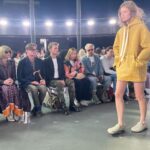 Caitríona Balfe Instagram - Thank you @jw_anderson … exquisite show! So beautiful 🩵 thanks @garethbromell @marywilesmakeup 🩷🩷