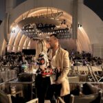 Caity Lotz Instagram - Last night 🔥 @florenceandthemachine at the Hollywood Bowl. We had a fantastic time dancing in the slightest rain and geeked out meeting @autumndewilde ✨