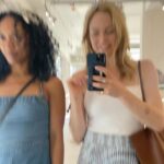 Caity Lotz Instagram - My mischievous grin and @dominiquedomingo wondering what’s about to happen lol 😆 #bff #wedding it’s really happening!